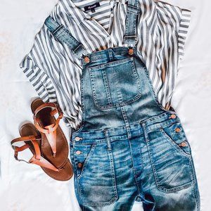 Madewell Skinny Denim Overalls - Adrian Wash XS